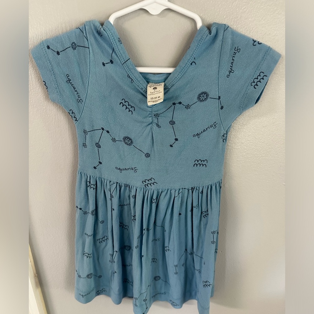 Kate Quinn Teal Zodiac Print Dress